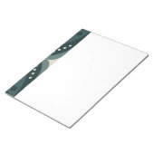 Retro groen geometrisch patroon notitieblok (Schuin)