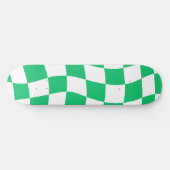 Retro Groen Geruit Persoonlijk Skateboard (Horizontaal)