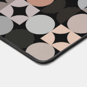 Retro Groen Grijs Beige Bruin Zwart Pop Kunstpatro Bureaumat (Hoek)