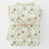 Retro groen inpakpapier (In situ)