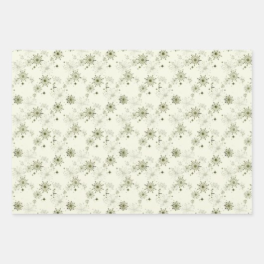 Retro groen inpakpapier (Voorkant)