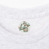 Retro Groen Sinaasappel Baby Dragon Dank u Labels (Aangebracht)