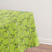 Retro Groene Appels Fruit Orchard Rechthoek Tafelkleed (Voorbeeld)
