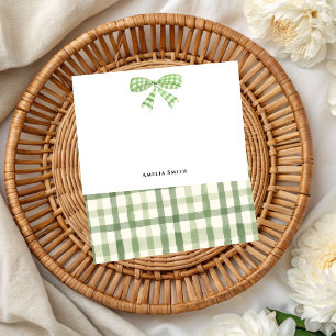Retro groene aquarel boog vrolijk kerstfeest notitiekaartje