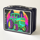 Retro Groene Boerderijen trekker (Achterkant)