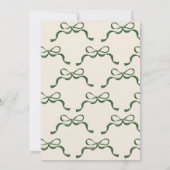 Retro Groene Bogen Ovaal Boog Foto Kerstmis Feestdagenkaart (Achterkant)