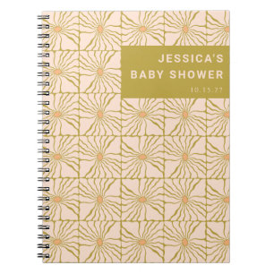 Retro groene botanische aangepaste cadeau lijst vo notitieboek