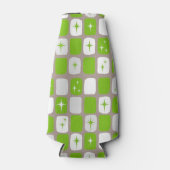 Retro Groene en Witte Koeler van de Fles (Voorkant)