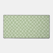 Retro groene gegolfde geruite bureaumat (Voorkant)