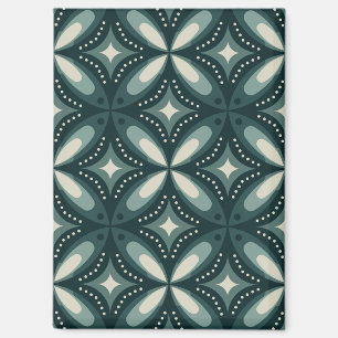 Retro groene geometrische patroon magneet