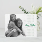 Retro Groene Kaart van de Vakantie van de Band van (Staand voorkant)