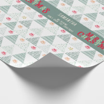 Retro Groene Kerstbomen Modern Abstract Uniek