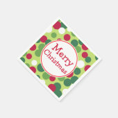 Retro groene Kerstfeestservetten Servetten (Hoek)