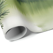Retro groene kerstverpakkings papier (Rol Hoek)