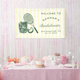 Retro groene laatste swing voor de ring tennis Bac Spandoek