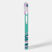 Retro groene mobiele telefoon Hoesje (Achterkant / Links)