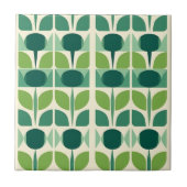 Retro groene ogee tegeltje (Voorkant)