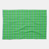 Retro groene ruitpatroon keukendoek theedoek (Horizontaal)