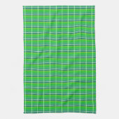 Retro groene ruitpatroon keukendoek theedoek (Verticaal)