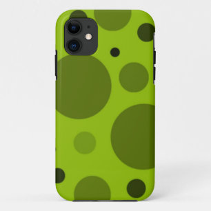 Retro groene stippen Case-Mate iPhone case