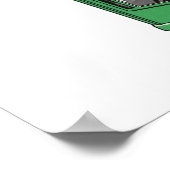 Retro groene telefooncel poster (Hoek)