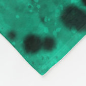 Retro Groene Verf Splatter Fleece Deken (Hoek)