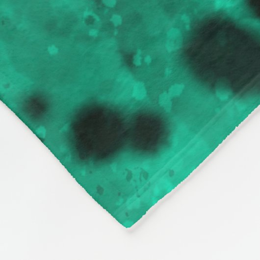 Retro Groene Verf Splatter Fleece Deken (Hoek)