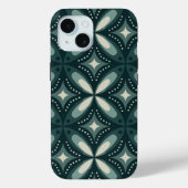 retro groene vormen Case-Mate iPhone case (Achterkant)