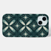 retro groene vormen Case-Mate iPhone case (Achterkant (horizontaal))