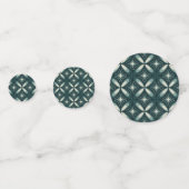 retro groene vormen confetti (Achterkanten)