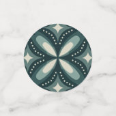 retro groene vormen confetti (Kleine voorkant)