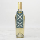 retro groene vormen flessenhanger (Op fles)