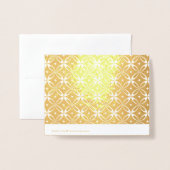 retro groene vormen folie kaarten (Met envelop)