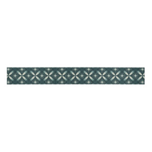 retro groene vormen grosgrain lint