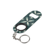 retro groene vormen mini flessenopener (Achterkant Gekanteld)