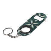 retro groene vormen mini flessenopener (Voorkant Gekanteld)