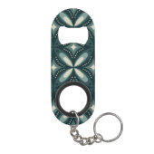 retro groene vormen mini flessenopener (Achterkant)