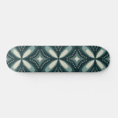 retro groene vormen persoonlijk skateboard (Horizontaal)