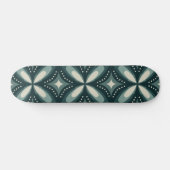 retro groene vormen persoonlijk skateboard (Horizontaal)