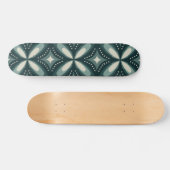 retro groene vormen persoonlijk skateboard (Horizontaal)