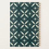 retro groene vormen planner (Achterkant)