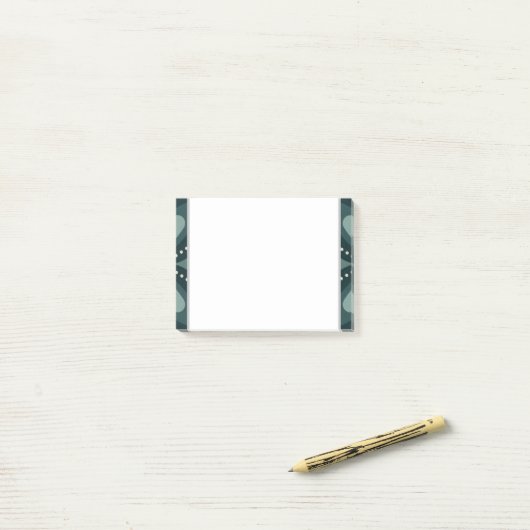 retro groene vormen post-it® notes (Op bureau)