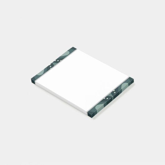 retro groene vormen post-it® notes (Schuin)