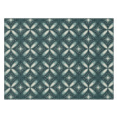 retro groene vormen tafelkleed (Voorkant (Horizontaal))