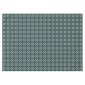 retro groene vormen tafelkleed (Voorkant (Horizontaal))