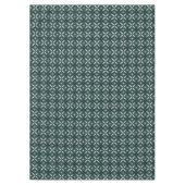 retro groene vormen tafelkleed (Voorkant)