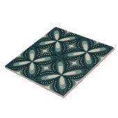 retro groene vormen tegeltje (Zijkant)