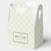 Retro Groene Zeep Bar Box Merk Verpakking Bedankdoosjes (Geopend)