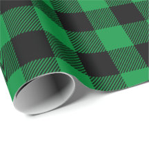 Retro groene zwarte Kerst Holiday Tartan Plaid