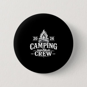 Retro groep camper reis familie bijpassende campin ronde button 5,7 cm